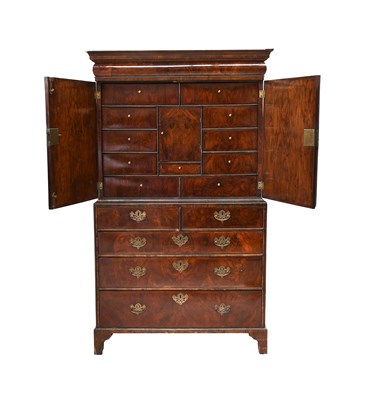 Lot 321 - A George I Figured Burr Walnut, Crossbanded...