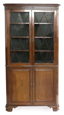 Lot 867 - A George III Mahogany Free-Standing Corner...