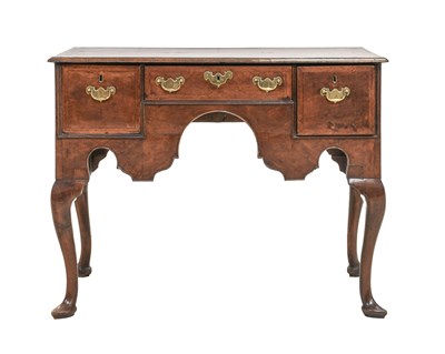 Lot 314 - A George II Figured Walnut, Crossbanded and...