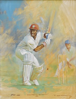 Lot 1187 - Craig Cambell (Contemporary) "Brian Lara,...