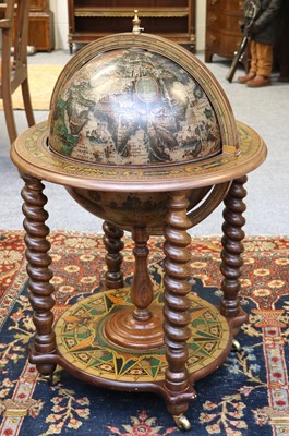 Lot 1372 - A Reproduction Novelty Globe Drinks Cabinet,...