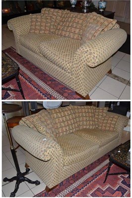 Lot 851 - Modern three and two seater sofas (2)