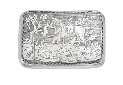 Lot 2041 - A George III Silver Snuff-Box