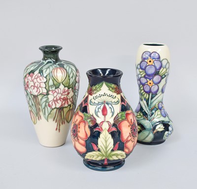 Lot 143 - A Modern Moorcroft Pottery Vase, decorated in...