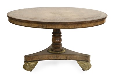 Lot 843 - A Regency Rosewood, Brass-Inlaid and...