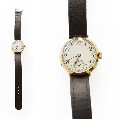 Lot 344 - A Lady's 18 Carat Gold Wristwatch