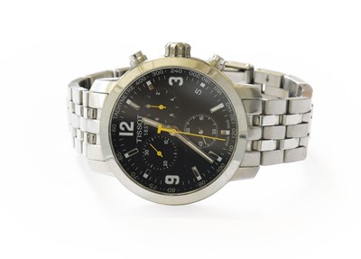 Lot 352 - A Stainless Steel Quartz Chronograph Tissot...