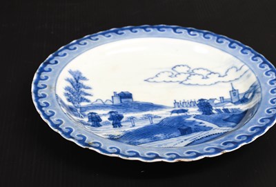 Lot 162 - An Arita Porcelain "Deshima Island" Plate, Edo...