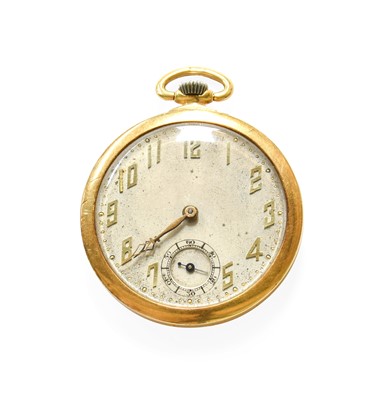 Lot 327 - An 18 Carat Gold Open Faced Pocket Watch