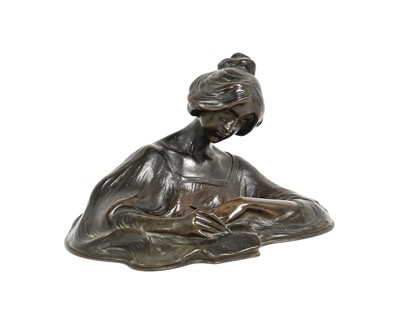 Lot 150 - After Gruber: An Art Nouveau-Style Bronze Bust...