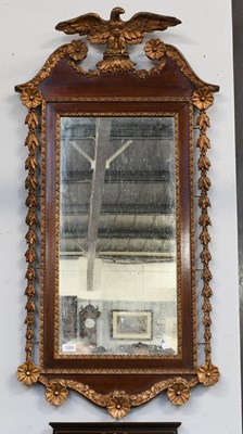 Lot 1268 - A Georgian Style Parcel Gilt Mirror, the...