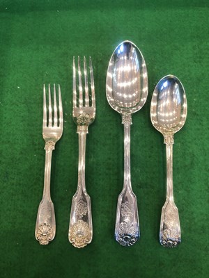Lot 2063 - A Victorian and Edward VII Silver Table-Service