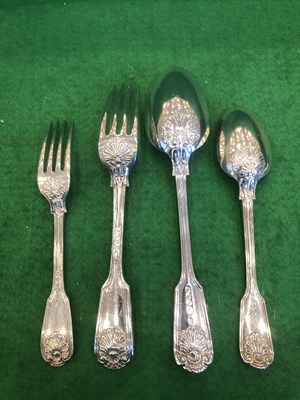 Lot 2063 - A Victorian and Edward VII Silver Table-Service