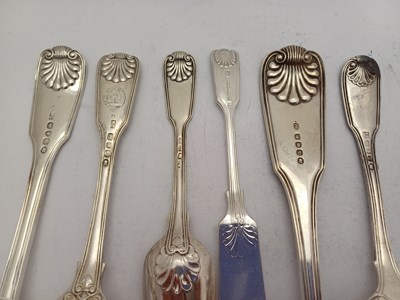 Lot 2062 - A George III and Later Silver Table-Service