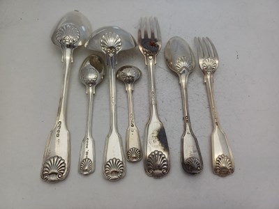 Lot 2062 - A George III and Later Silver Table-Service