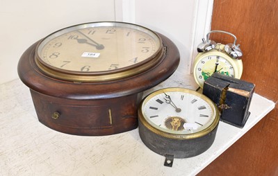 Lot 184 - A Smith's Enfield Wall Timepiece, An Aneroid...