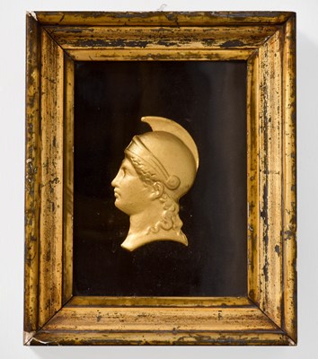 Lot 128 - A Decorative Gilt Bust of a Classical Soldiers...