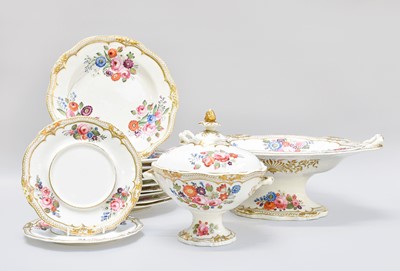 Lot 185 - An English Porcelain Dessert Service, circa...