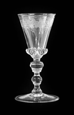 Lot 3 - A Continental Wine Glass, probably Bohemian,...