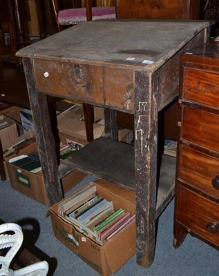 Lot 924 - A rustic pine clerk's desk