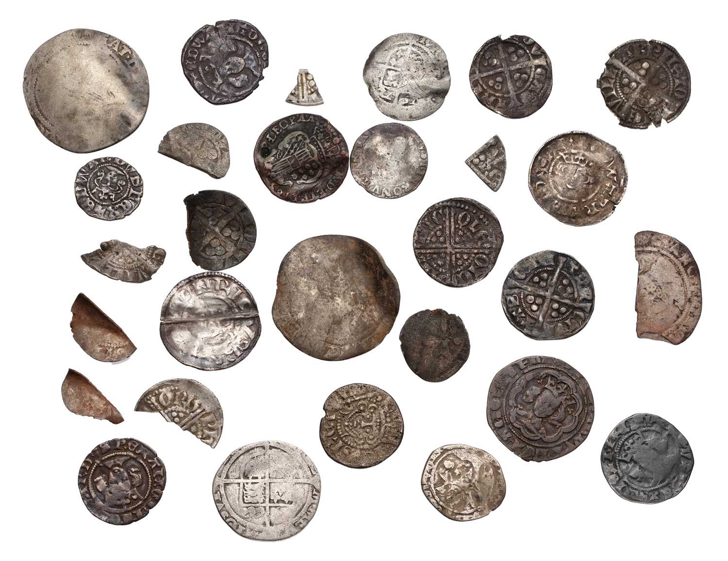Lot 11 - An Assortment of Hammered Coins, 29 pieces in...