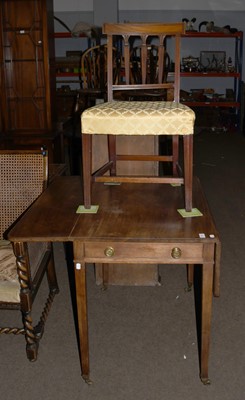 Lot 1251 - A Regency Mahogany Pembroke Table, with single...