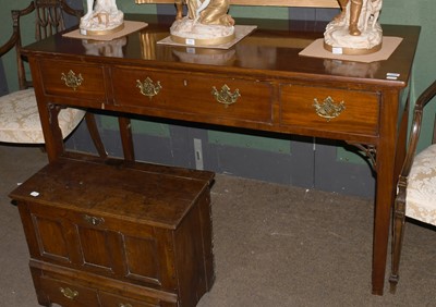 Lot 1298 - A George III Mahogany Three Drawer Serving...