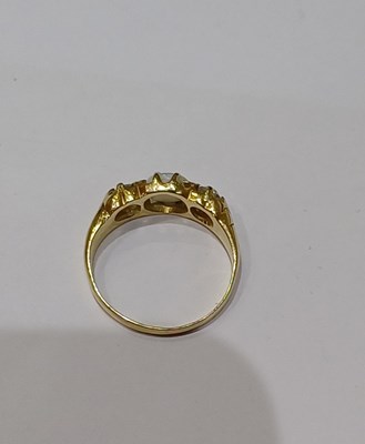 Lot 23 - An Opal and Diamond Three Stone Ring, the...