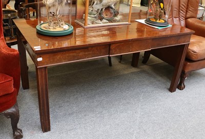 Lot 1376 - A George III Mahogany Serving Table, on reeded...