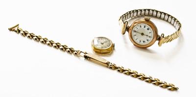 Lot 362 - A Lady's 18 Carat Gold Wristwatch, a Lady's...