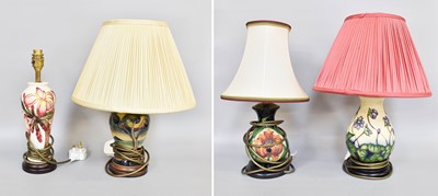 Lot 158 - A Modern Moorcroft Pottery Table Lamp,...