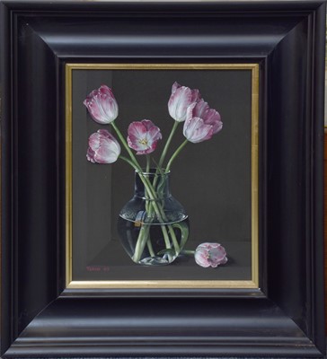 Lot 1048 - Tobias Harrison (b.1950) Still life of tulips...