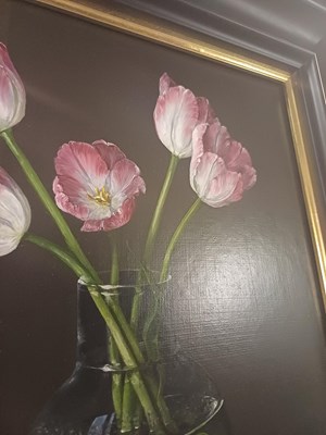 Lot 1048 - Tobias Harrison (b.1950) Still life of tulips...