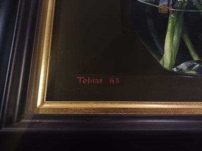 Lot 1048 - Tobias Harrison (b.1950) Still life of tulips...