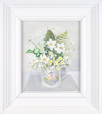 Lot 104 - Audrey Johnson (1918-2010) "White Flowers in...