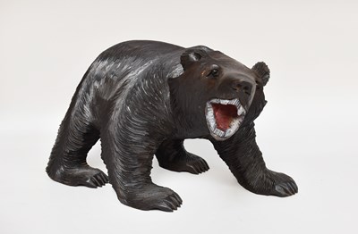 Lot 119 - A Black Forest Style Carved Wooden Bear, 34cm...