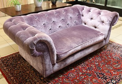 Lot 1364 - A Small Chesterfield Sofa, 197cm