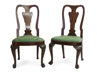 Lot 313 - A Pair of George I Walnut Dining Chairs, circa...