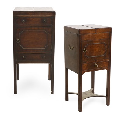 Lot 862 - A George III Mahogany Washstand, circa 1800,...