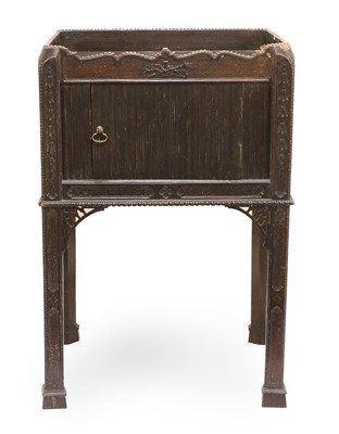 Lot 841 - A George III Carved Mahogany Chippendale-Style...