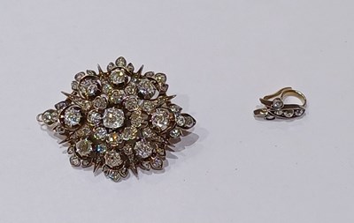 Lot 2284 - A Diamond Brooch/Pendant, circa 1880 the...