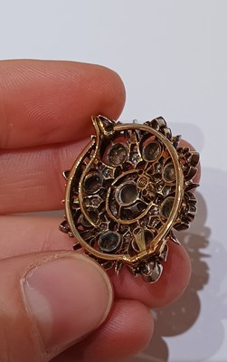 Lot 2284 - A Diamond Brooch/Pendant, circa 1880 the...