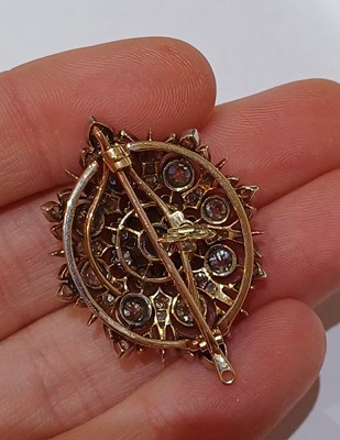 Lot 2284 - A Diamond Brooch/Pendant, circa 1880 the...