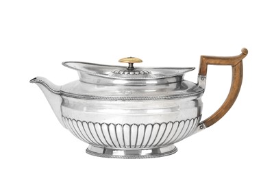 Lot 2104 - A George III Irish Silver Teapot