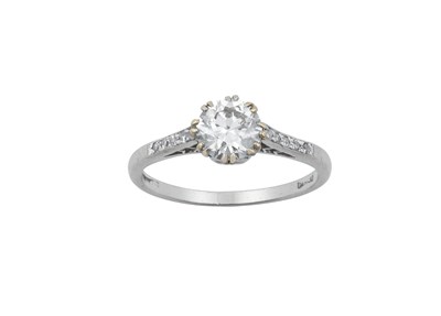 Lot 2226 - A Diamond Solitaire Ring the round brilliant...