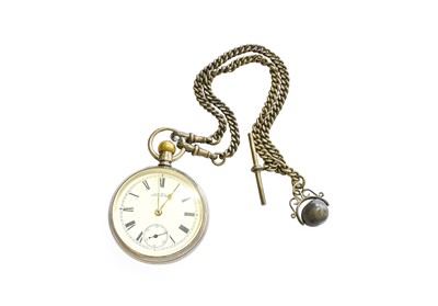 Lot 283 - A Silver Open Faced Pocket Watch, signed...