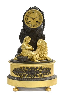 Lot 778 - A French Bronze Ormolu Striking Mantel Clock,...