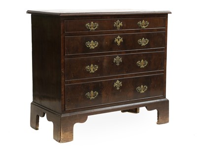 Lot 853 - A George III Mahogany and Crossbanded Straight-...