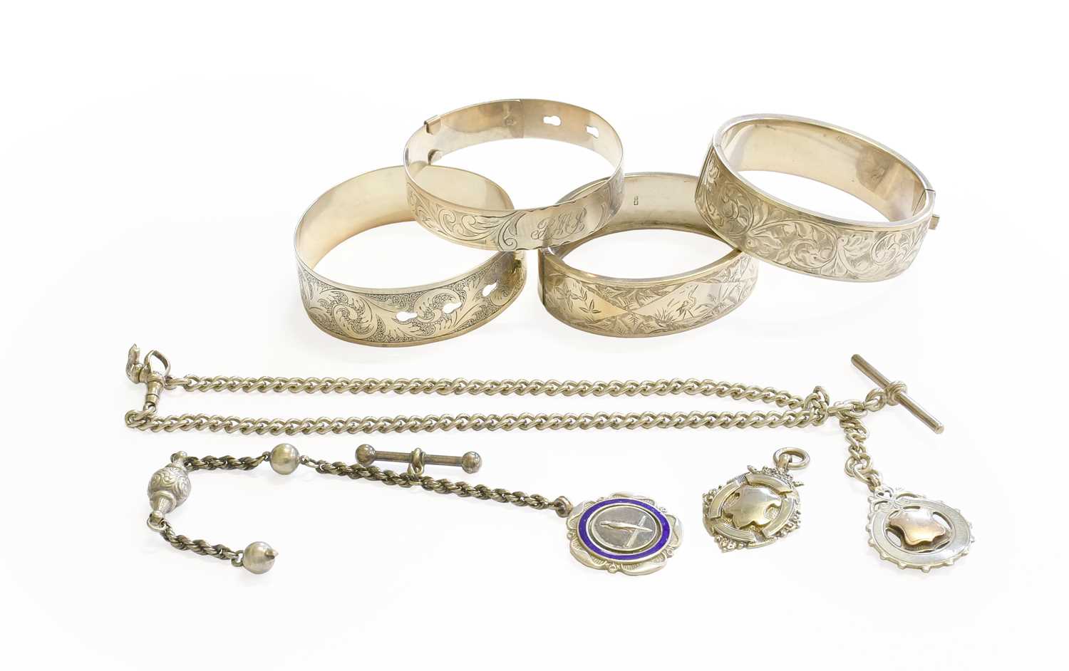Lot 184 - A Quantity of Silver and White Metal Jewellery,...