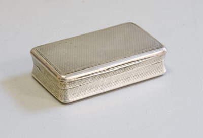 Lot 95 - A George III Silver Snuff-Box, by Alexander J....